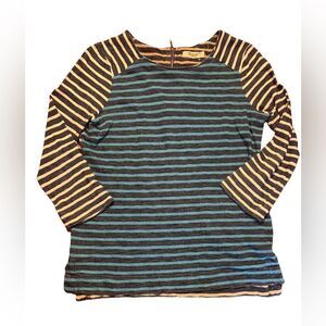 MADEWELL Blues Striped long sleeve top shirt sz XS